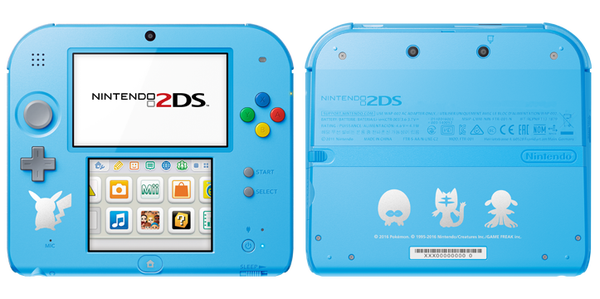 Nintendo 2DS Pokemon Moon Special Edition konsoli (k&auml;ytetty)