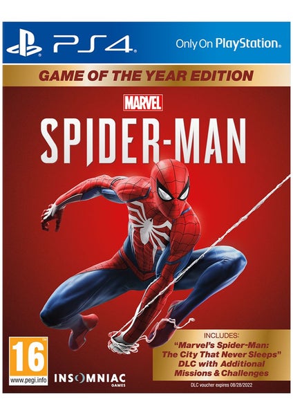 Spider-Man Game of the Year PS4