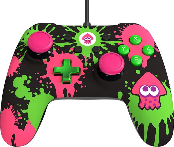 PowerA Enhanced Wired Controller Splatoon 2 Switch (k&auml;ytetty)