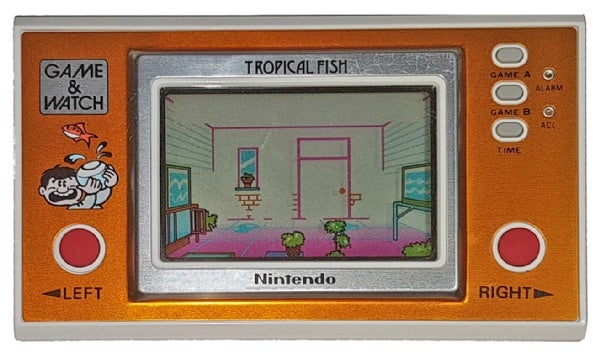Nintendo Game & Watch Tropical Fish (k&auml;ytetty)