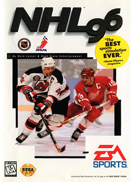 NHL 96 Mega Drive (k&auml;ytetty)