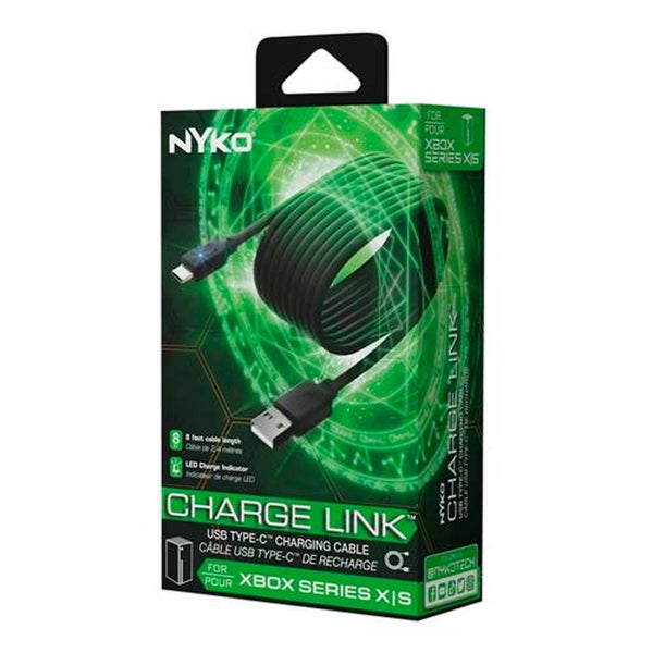 USB-C - USB-A kaapeli 2,4m, Nyko Charge Link