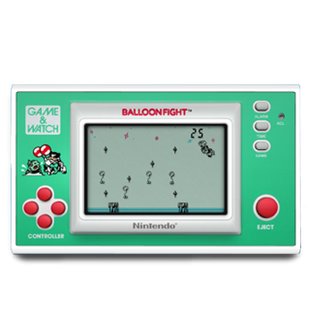 Nintendo game & Watch Balloon Fight (BF-107) (k&auml;ytetty)