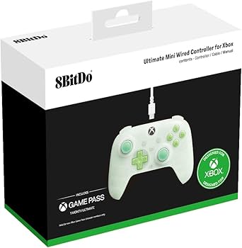 8BitDo Ultimate Mini Wired Xbox Pad Clear Green