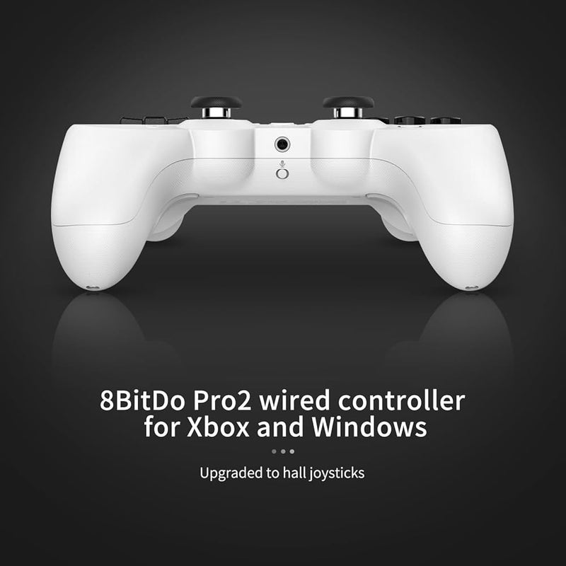 8BitDo Pro 2 Wired Gamepad White Xbox