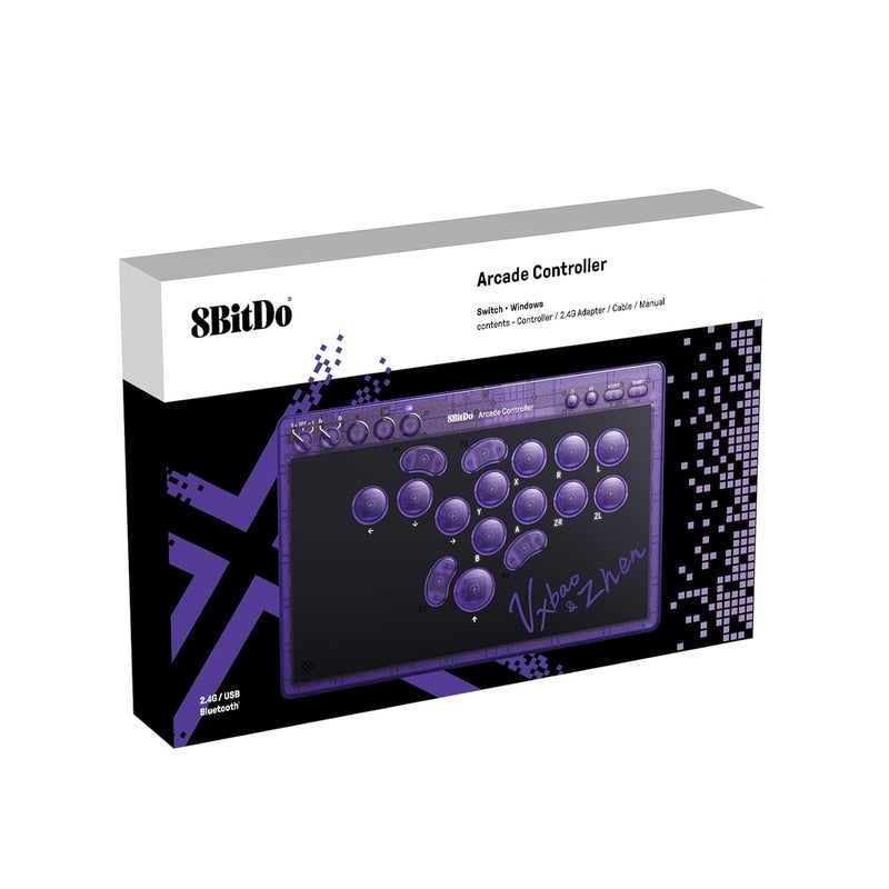 8BitDo Arcade Controller Switch / PC Purple