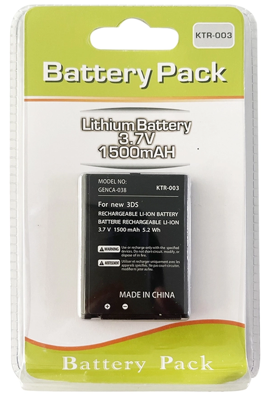 NEW 3DS 1500mAh Lithium Battery Pack