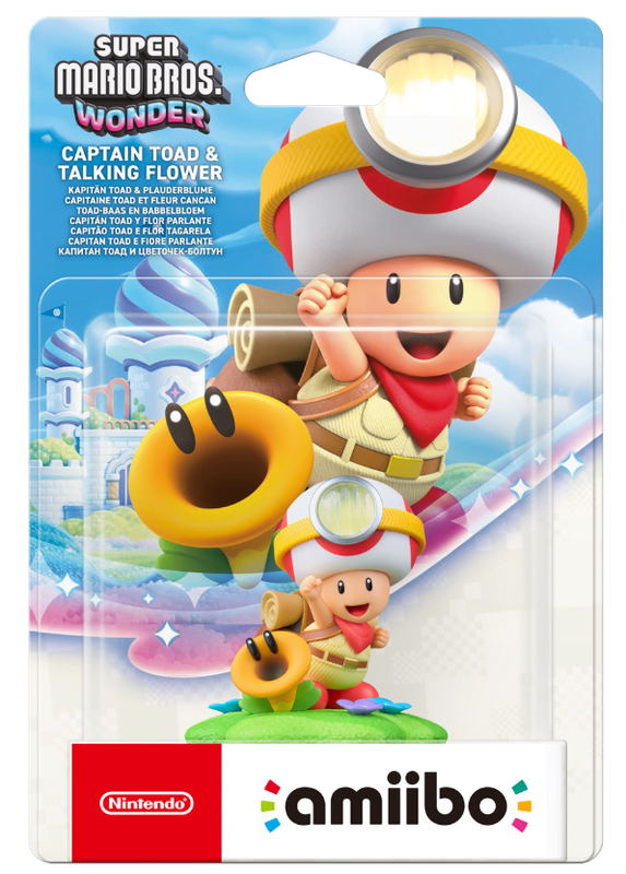 amiibo Super Mario Bros. Wonder Captain Toad & Talking Flower